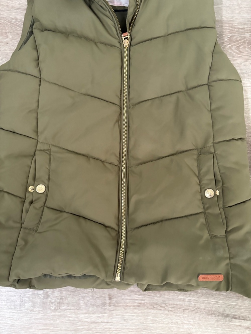 H&M Olive Green Puffer Vest - Women - Picture 2 of 7